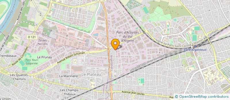 localisation de l'entreprise ETABLISSEMENTS RAVET  ARGENTEUIL