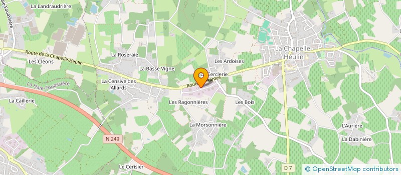 localisation de l'entreprise ETABLISSEMENTS RAYMOND PINEAU SARL à LA CHAPELLE-HEULIN