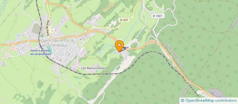 localisation de l'entreprise ETABLISSEMENTS REBOUILLAT à SAINT-LAURENT-EN-GRANDVAUX