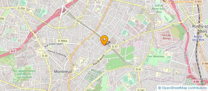 localisation de l'entreprise ETABLISSEMENTS RECROSIO à MONTREUIL