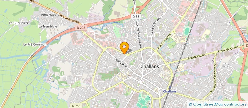 localisation de l'entreprise ETABLISSEMENTS REMBAUD à CHALLANS