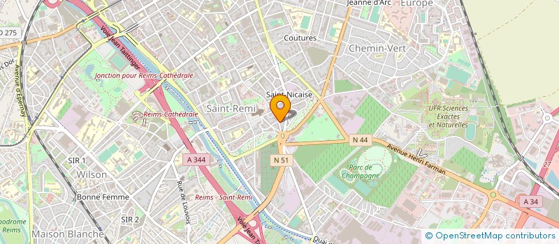 localisation de l'entreprise ETABLISSEMENTS RENARD-CAMUS à REIMS