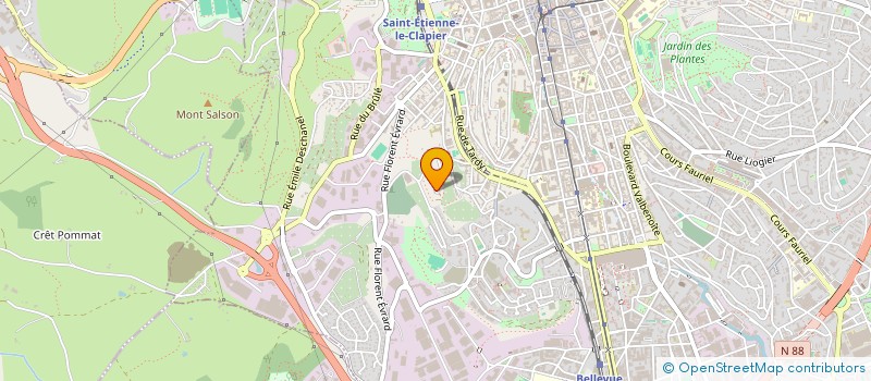 localisation de l'entreprise ETABLISSEMENTS RENAUDOT PRUDHOMME à SAINT-ETIENNE