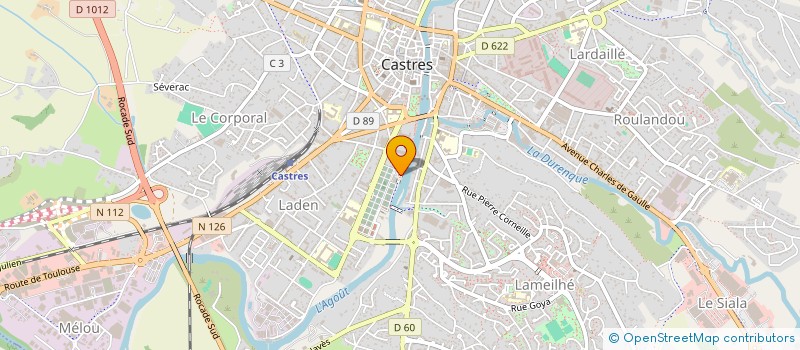 localisation de l'entreprise ETABLISSEMENTS RENE BELOT  CASTRES