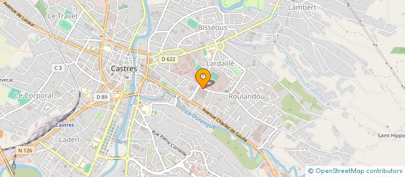 localisation de l'entreprise ETABLISSEMENTS RENE FABRE à CASTRES