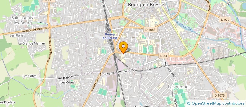 localisation de l'entreprise ETABLISSEMENTS RENE FONLUPT à BOURG-EN-BRESSE