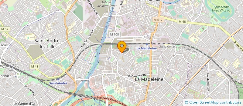 localisation de l'entreprise ETABLISSEMENTS RENE LEJEUNE à LA MADELEINE