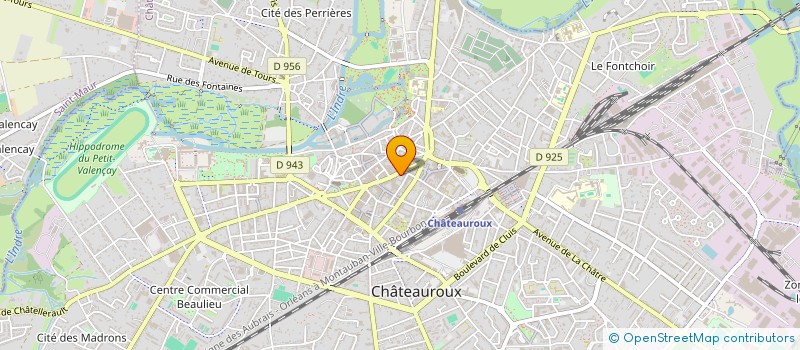 localisation de l'entreprise ETABLISSEMENTS RENE POISSON à CHATEAUROUX