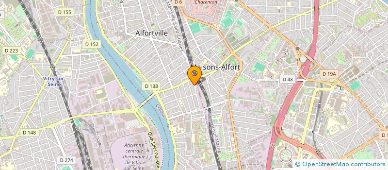 localisation de l'entreprise ETABLISSEMENTS RENE RAOUX à ALFORTVILLE