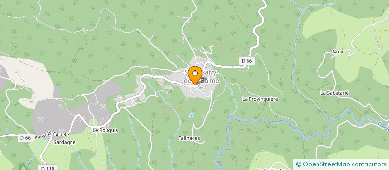 localisation de l'entreprise ETABLISSEMENTS RENE ROUANET à SAINT-SALVY-DE-LA-BALME