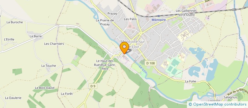 localisation de l'entreprise ETABLISSEMENTS RENE TOY ET COMPAGNIE  MONTOIRE-SUR-LE-LOIR