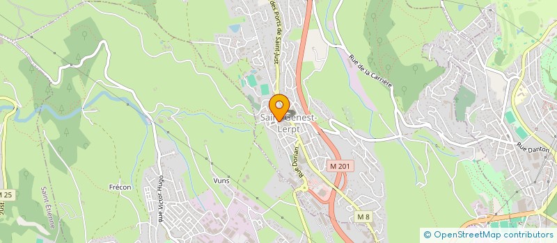 localisation de l'entreprise ETABLISSEMENTS REVERCHON  SAINT-GENEST-LERPT