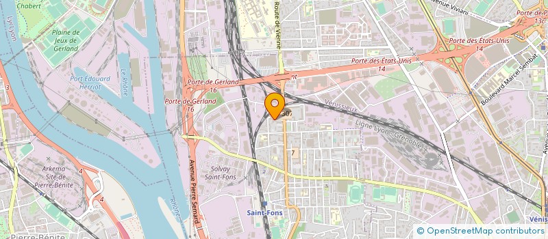 localisation de l'entreprise ETABLISSEMENTS REVERT à SAINT-FONS