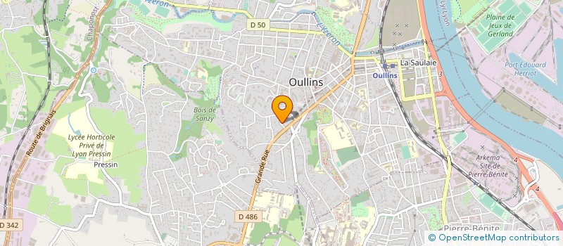 localisation de l'entreprise ETABLISSEMENTS REY  OULLINS-PIERRE-BENITE