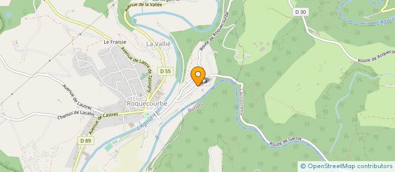 localisation de l'entreprise ETABLISSEMENTS RICARD ANDRE ET FILS  ROQUECOURBE