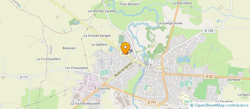 localisation de l'entreprise ETABLISSEMENTS RICHARD à CRAON