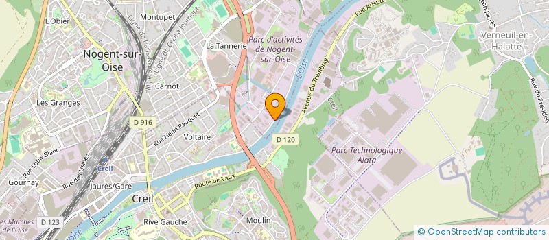localisation de l'entreprise ETABLISSEMENTS RICHARD ET COMPAGNIE à NOGENT-SUR-OISE