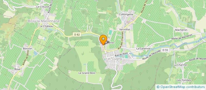 localisation de l'entreprise ETABLISSEMENTS RICHY ET FILS à LUGNY