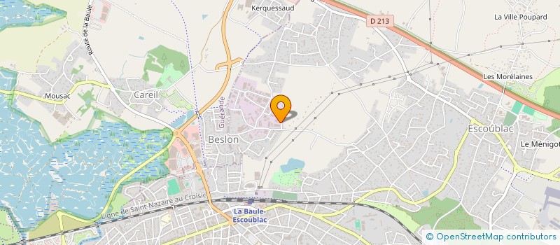 localisation de l'entreprise ETABLISSEMENTS RICORDEL SA à LA BAULE-ESCOUBLAC