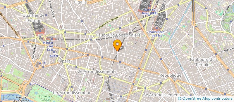 localisation de l'entreprise ETABLISSEMENTS RINEL à PARIS