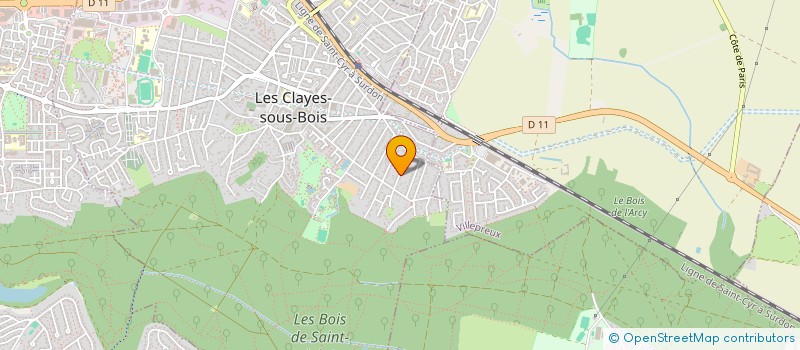 localisation de l'entreprise ETABLISSEMENTS RIVERAIN à LES CLAYES-SOUS-BOIS