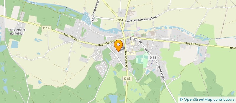 localisation de l'entreprise ETABLISSEMENTS ROBART à TIGY