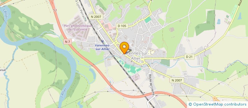 localisation de l'entreprise ETABLISSEMENTS ROBERT à VARENNES-SUR-ALLIER