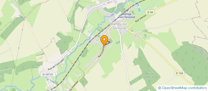 localisation de l'entreprise ETABLISSEMENTS ROBERT CARPENTIER  BLANGY-SUR-TERNOISE