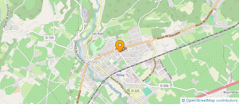 localisation de l'entreprise ETABLISSEMENTS ROBERT DREVET - RELAIS DE LA VALLEE à VINAY