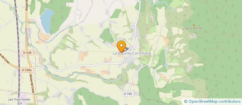 localisation de l'entreprise ETABLISSEMENTS ROBERT PONTON ET FILS à LA BAUME-CORNILLANE
