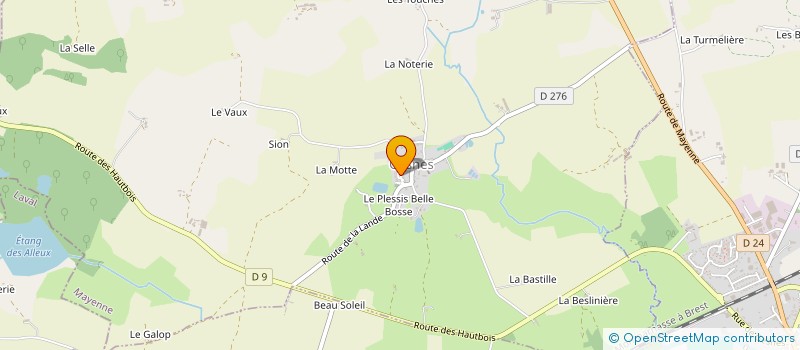 localisation de l'entreprise ETABLISSEMENTS ROBINO à MONTSURS