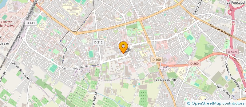 localisation de l'entreprise ETABLISSEMENTS ROD ET COMPAGNIE à ANGERS