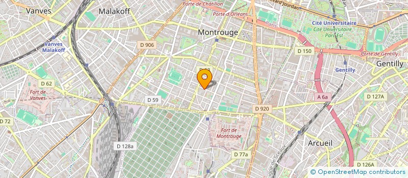 localisation de l'entreprise ETABLISSEMENTS ROGER LEDEUIL à MONTROUGE