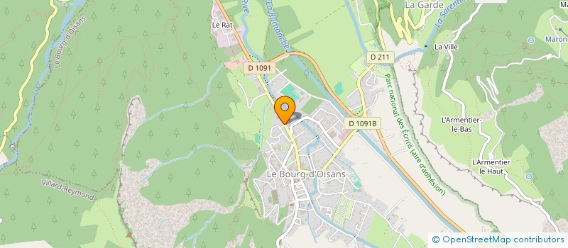 localisation de l'entreprise ETABLISSEMENTS ROJON QUARANTA à LE BOURG-D'OISANS