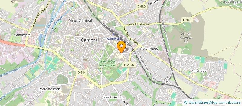localisation de l'entreprise ETABLISSEMENTS ROLAND DEBUS à CAMBRAI