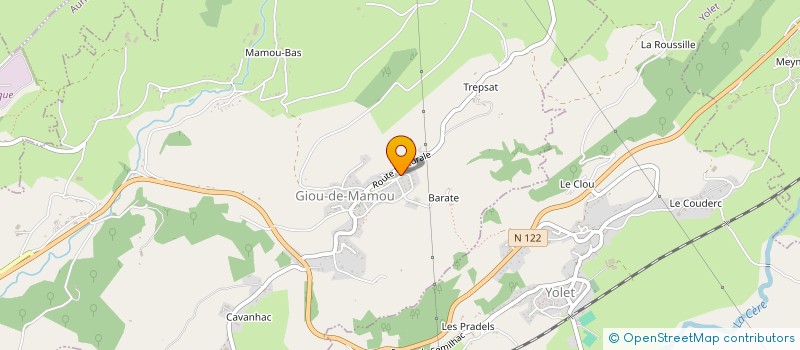 localisation de l'entreprise ETABLISSEMENTS ROLLAND à ARPAJON-SUR-CERE