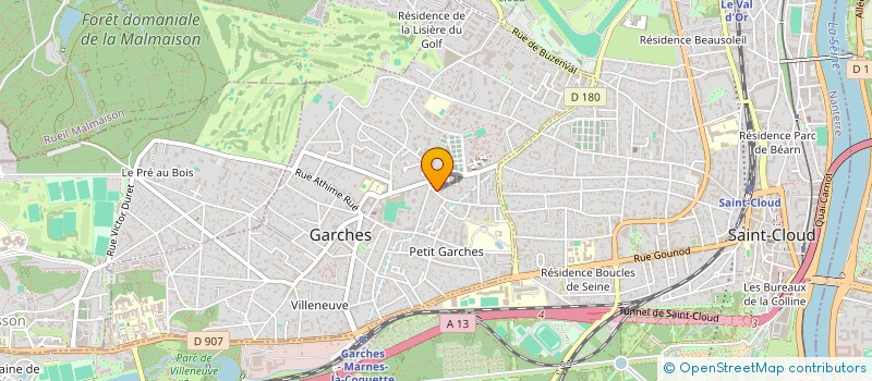 localisation de l'entreprise ETABLISSEMENTS RONCAJOLI à GARCHES