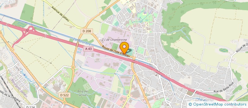 localisation de l'entreprise ETABLISSEMENTS ROSSIGNOL à BOURGOIN-JALLIEU