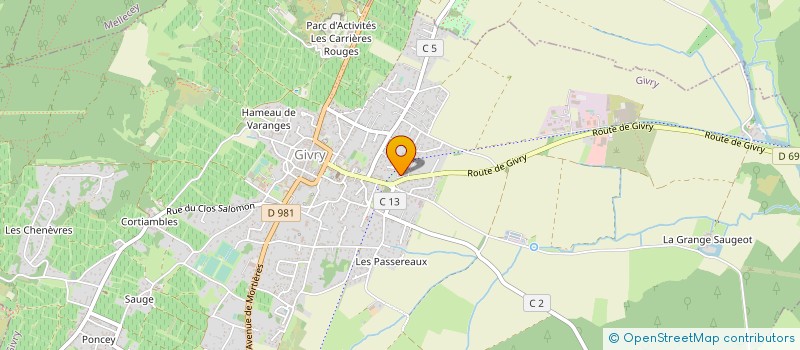 localisation de l'entreprise ETABLISSEMENTS ROTTINI à GIVRY