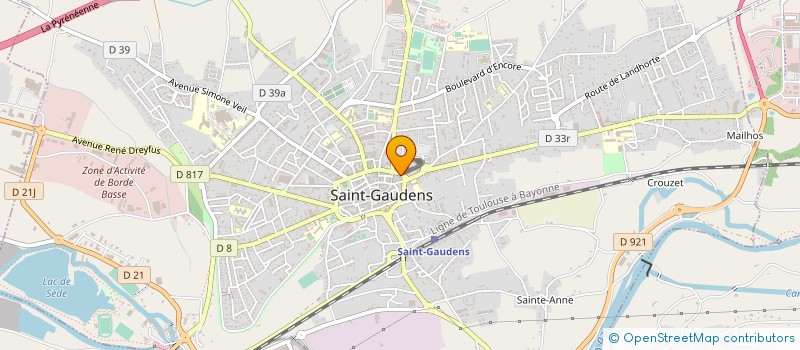 localisation de l'entreprise ETABLISSEMENTS ROUANET à SAINT-GAUDENS