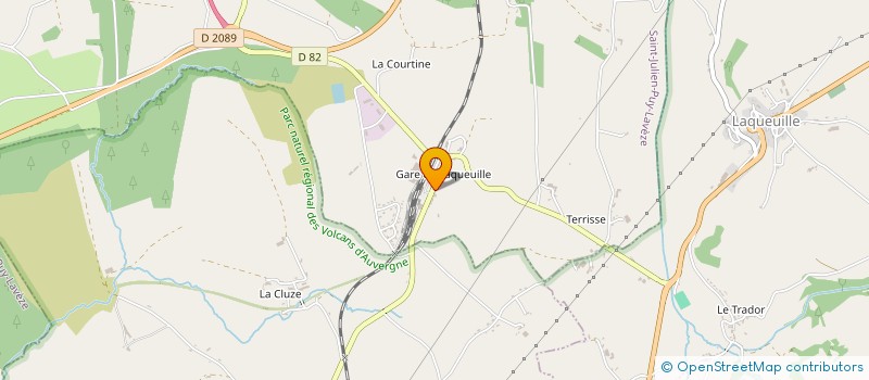 localisation de l'entreprise ETABLISSEMENTS ROUDET  SAINT-JULIEN-PUY-LAVEZE