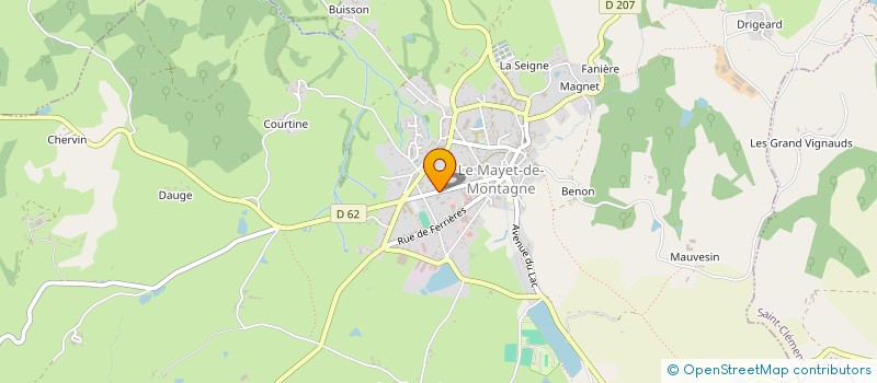 localisation de l'entreprise ETABLISSEMENTS ROUGERON PHILIPPE  FERRIERES-SUR-SICHON