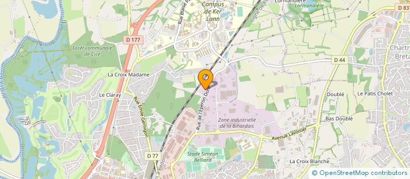 localisation de l'entreprise ETABLISSEMENTS ROULIN PERE ET FILS à BRUZ