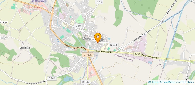 localisation de l'entreprise ETABLISSEMENTS ROUX à MORESTEL