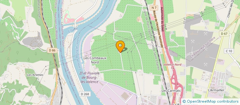 localisation de l'entreprise ETABLISSEMENTS ROUX MONTABONNET  BOURG-LES-VALENCE