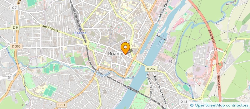 localisation de l'entreprise ETABLISSEMENTS ROUX SA à ROANNE
