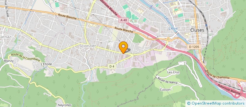 localisation de l'entreprise ETABLISSEMENTS ROUXEL SA  SCIONZIER