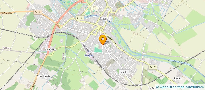 localisation de l'entreprise ETABLISSEMENTS ROY à SAUJON