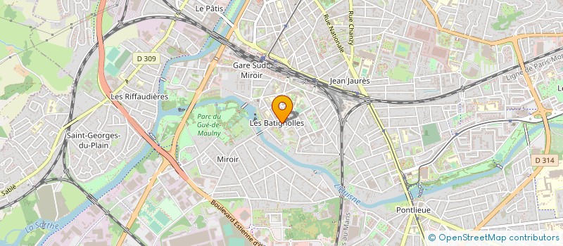 localisation de l'entreprise ETABLISSEMENTS ROYER  LE MANS