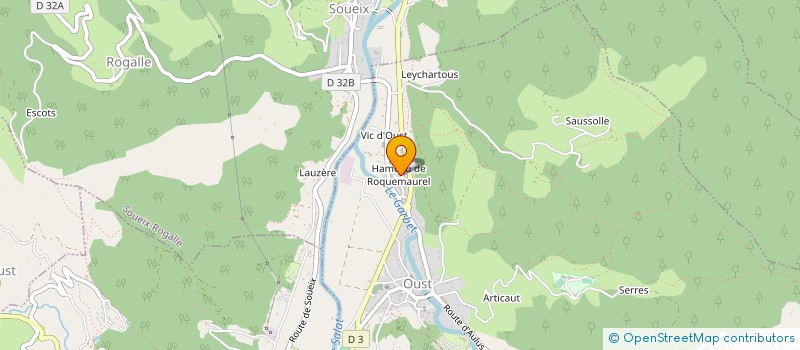 localisation de l'entreprise ETABLISSEMENTS ROZES à OUST